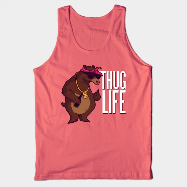 BEAR THUG LIFE Tank Top by madeinchorley